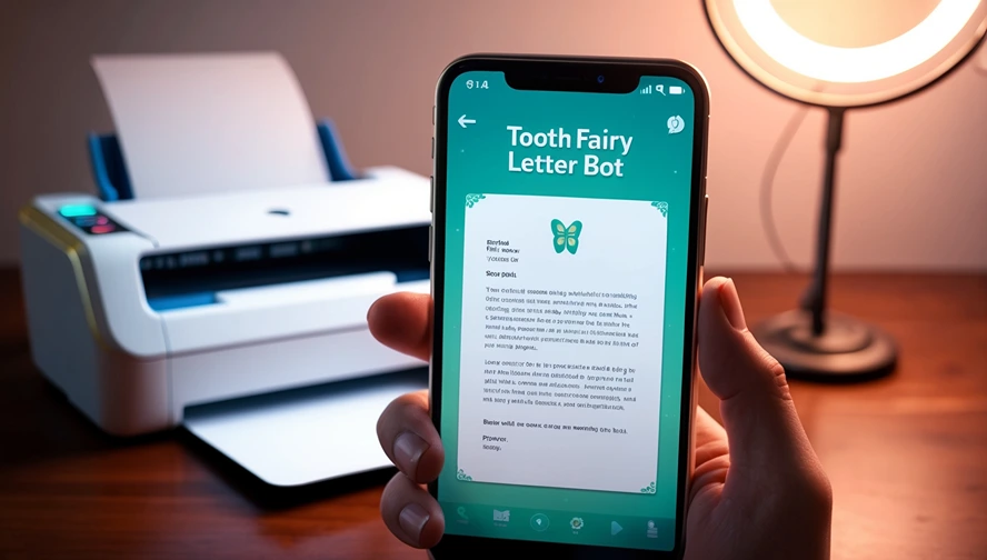 Magic Letter Box app displaying customizable magical letter templates with easy printing options