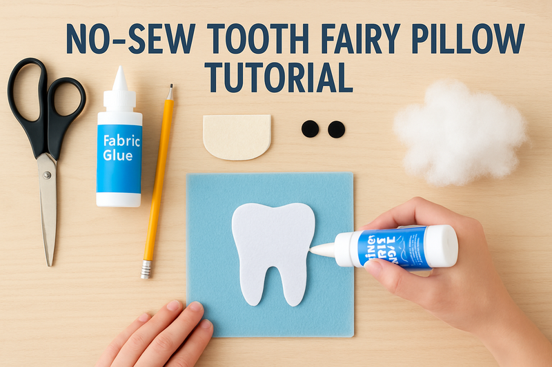 tep-by-step no-sew tooth fairy pillow t